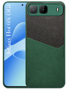 For Infinix Hot 60i 5G Back Cover Case (Dual PU Leather Stitch | Professional Minimalist | Soft and Flexible)
