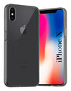 For Apple iPhone X Back Cover Case Silicone (Slim Paper Thin | Camera Protection Bump | Minimalist Professional | Soft Flexible)