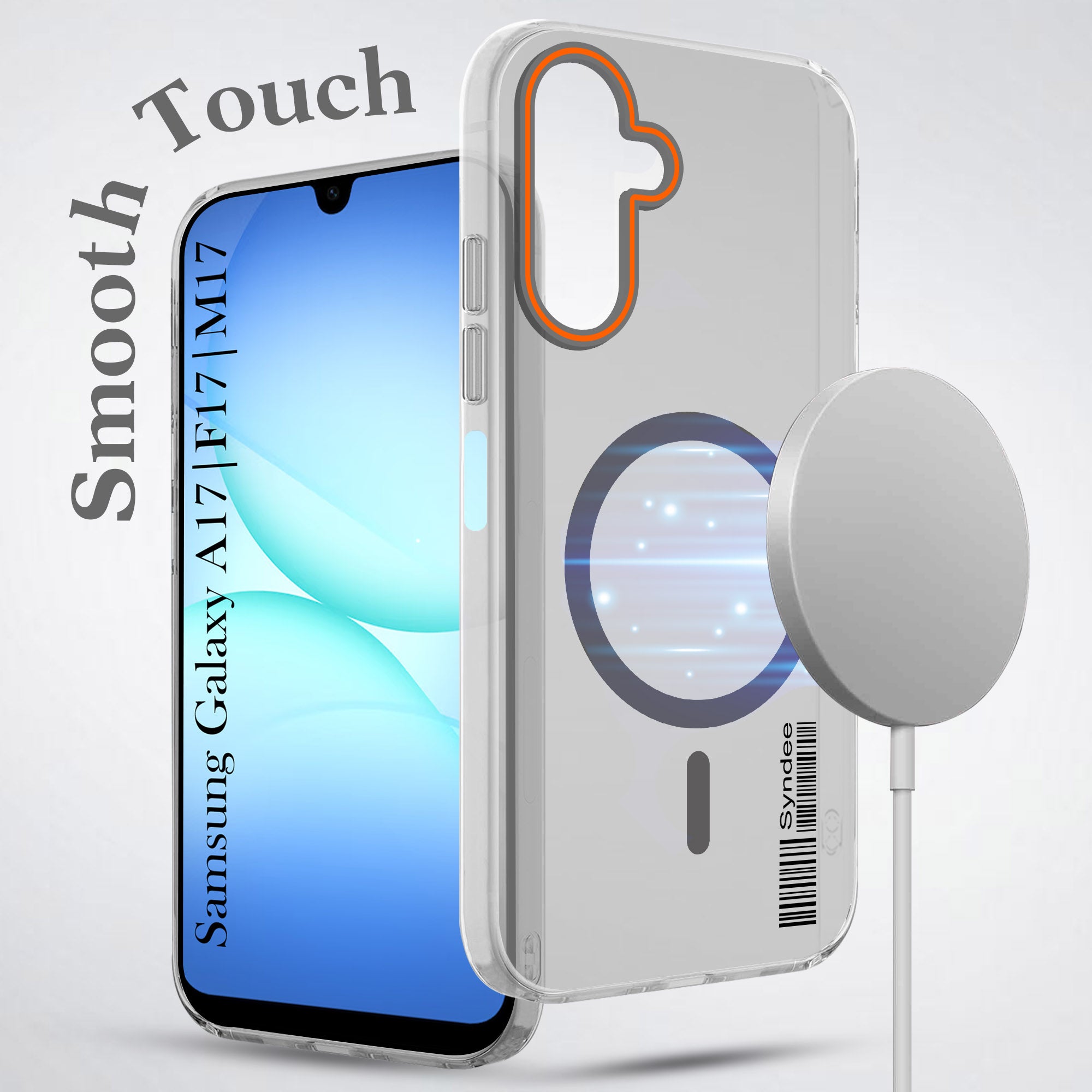 For Samsung Galaxy A17 | Samsung F17 | Samsung M17 5G Back Cover Case (Soft Touch | Camera Bump Protection | MagSafe Compatible | Matte Finish)