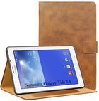 For Samsung Galaxy Tab 3V T116 7 Inch SM-T116/T116BU/T116NQ/SM-T116NU/T116NY Flip Cover Folio Cover (PU Leather | Multi-Angle Smart Stand | Card Storage Slots | Silicone Back Pouch)