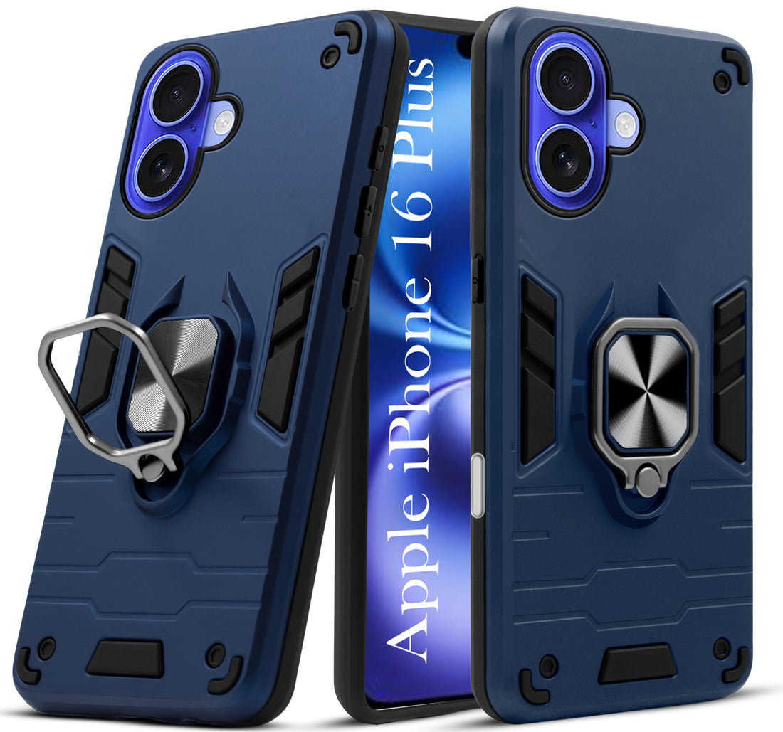 For Apple iPhone 16 Plus Back Cover Case (Shockproof Polycarbonate Dual Layer Hybrid Armor)