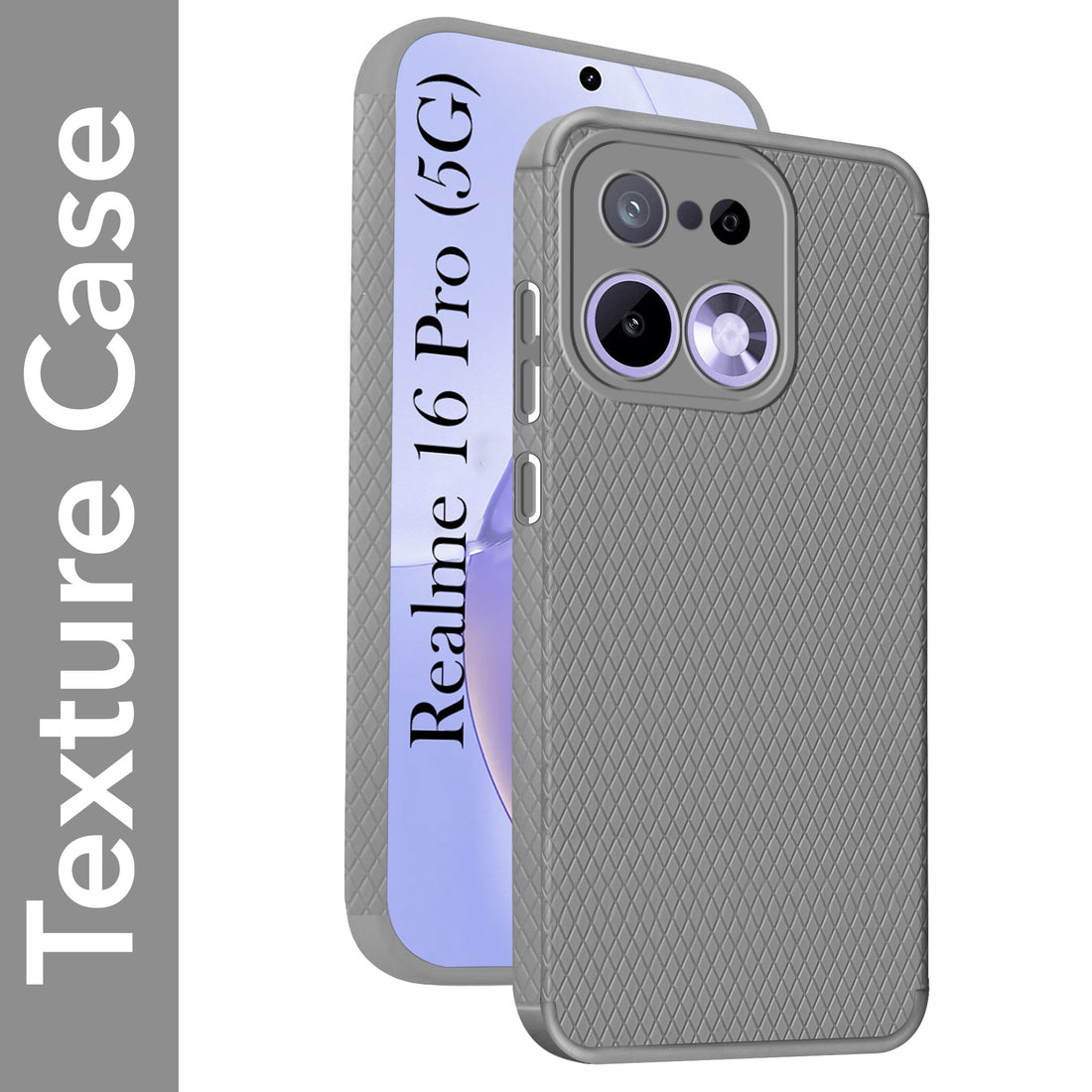For Realme 16 Pro Back Cover Case Liquid Silicone (Camera Protection | Side Grip Texture | Soft and Flexible)