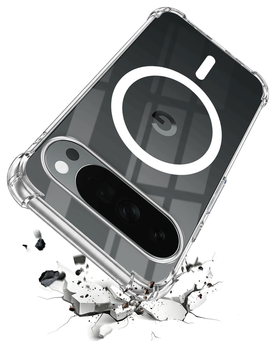 For Google Pixel 10 Pro XL Back Cover Shockproof Crystal-Clear (Magsafe Wireless Support | Drop & Camera Protection | Hard Polycarbonate)