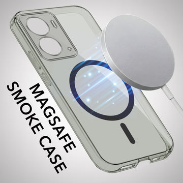 For Realme P3 Back Cover Case Lifetime Anti-Yellow MagSafe Compatible Clear (Sleek Hard Crystal | Shockproof and Camera Protection)