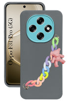 For Oppo F31 Pro Back Cover Case (Matte Finish |Wrist Hanging Chain | Teddy Bracelet Charms | Full Camera Protection)