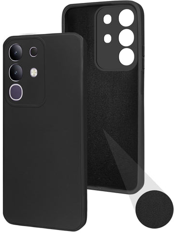 For Vivo T4x | Vivo Y31 Pro Back Cover Case (Matte Finish Silicone with Inside Fiber Cloth)