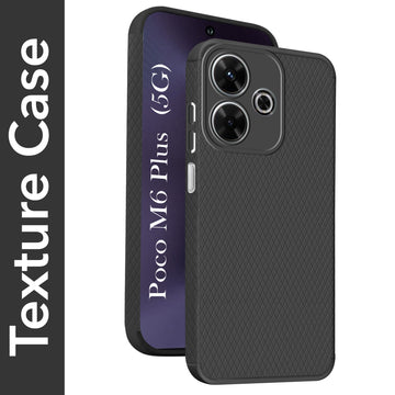 For Poco M6 Plus 5G Back Cover Case (Liquid Silicone | Side Grip | Camera Protection)