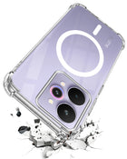 For Realme 15 Pro Back Cover Shockproof Crystal-Clear (Magsafe Wireless Support | Drop & Camera Protection | Hard Polycarbonate)