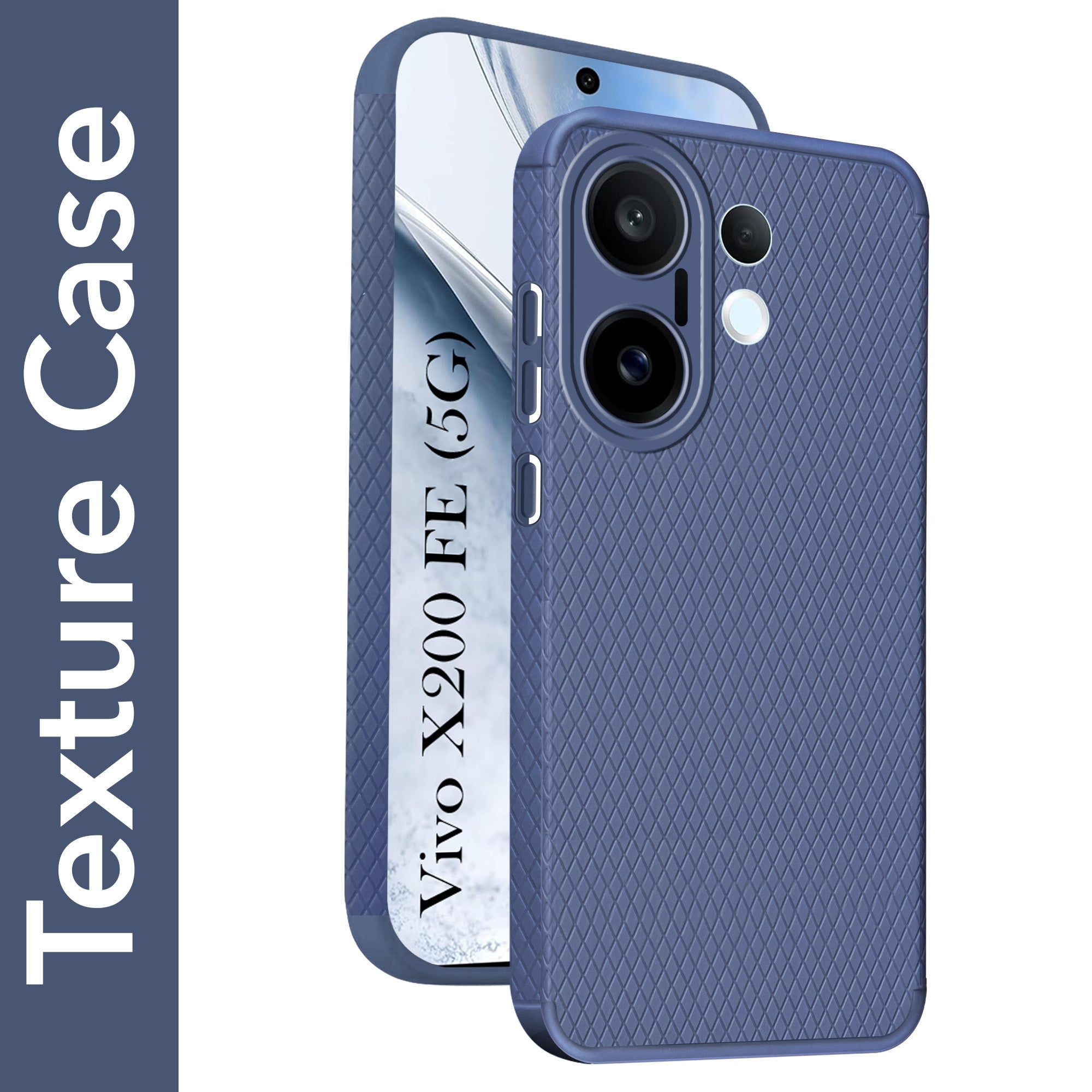 For Vivo X200 FE Back Cover Case (Liquid Silicone | Side Grip | Camera Protection)