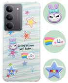 For Realme 14X Back Cover Case (3D Cute Cartoons | Hard Back Side Soft | Matte Premium Finish | HD Printing)