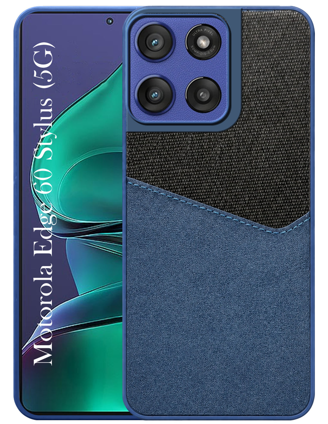 For Motorola Moto Edge 60 Stylus Back Cover Case (Dual PU Leather Stitch | Professional Minimalist | Soft and Flexible)