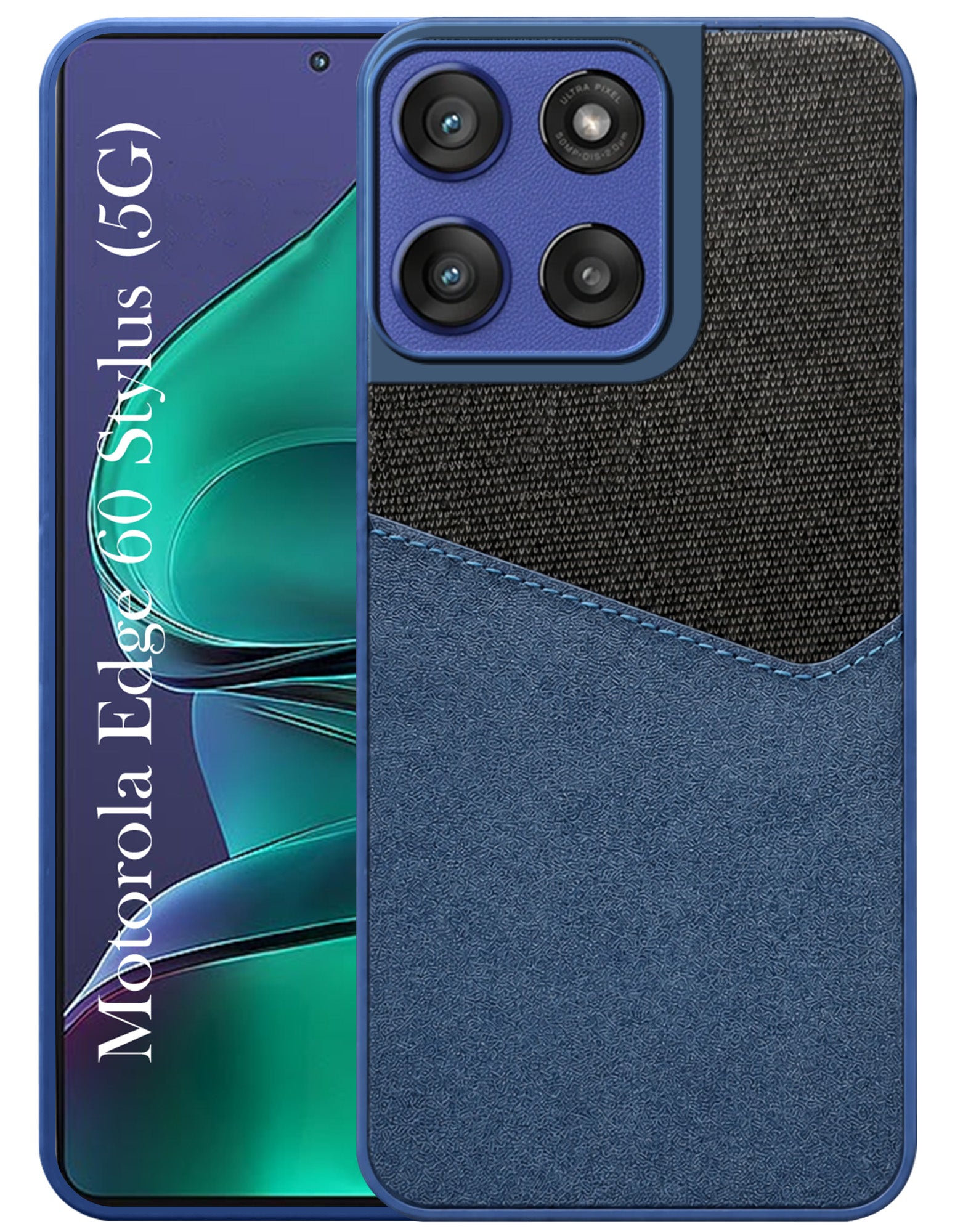 For Motorola Moto Edge 60 Stylus Back Cover Case (Dual PU Leather Stitch | Professional Minimalist | Soft and Flexible)