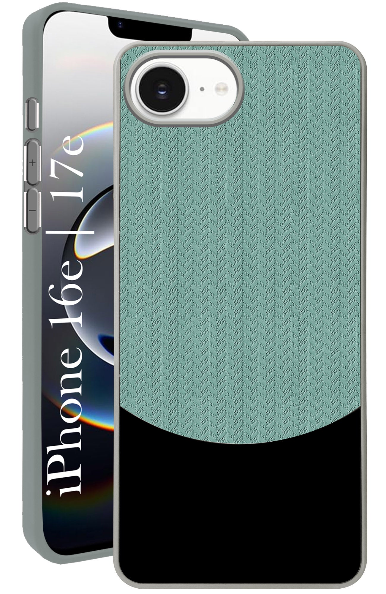 For  Apple iPhone 16e | Apple iPhone 17e Back Cover Case (Elegant PU Leather Finish | Premium Minimalist Professional | Camera Protection Bump)