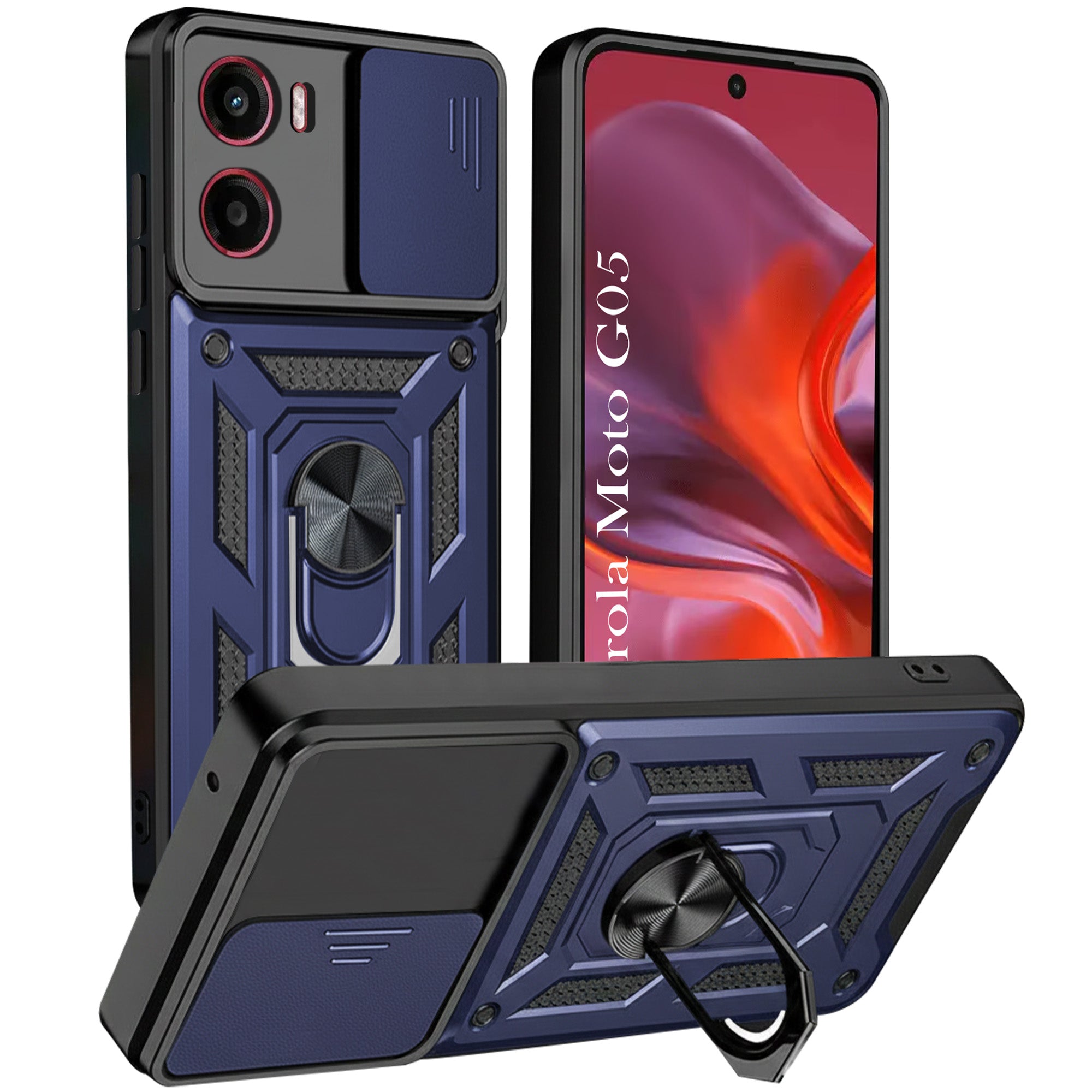 For Motorola Moto G05 Back Cover Case (Hybrid Dual Armor Polycarbonate)