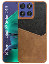For Motorola Moto Edge 60 Stylus Back Cover Case (Dual PU Leather Stitch | Professional Minimalist | Soft and Flexible)