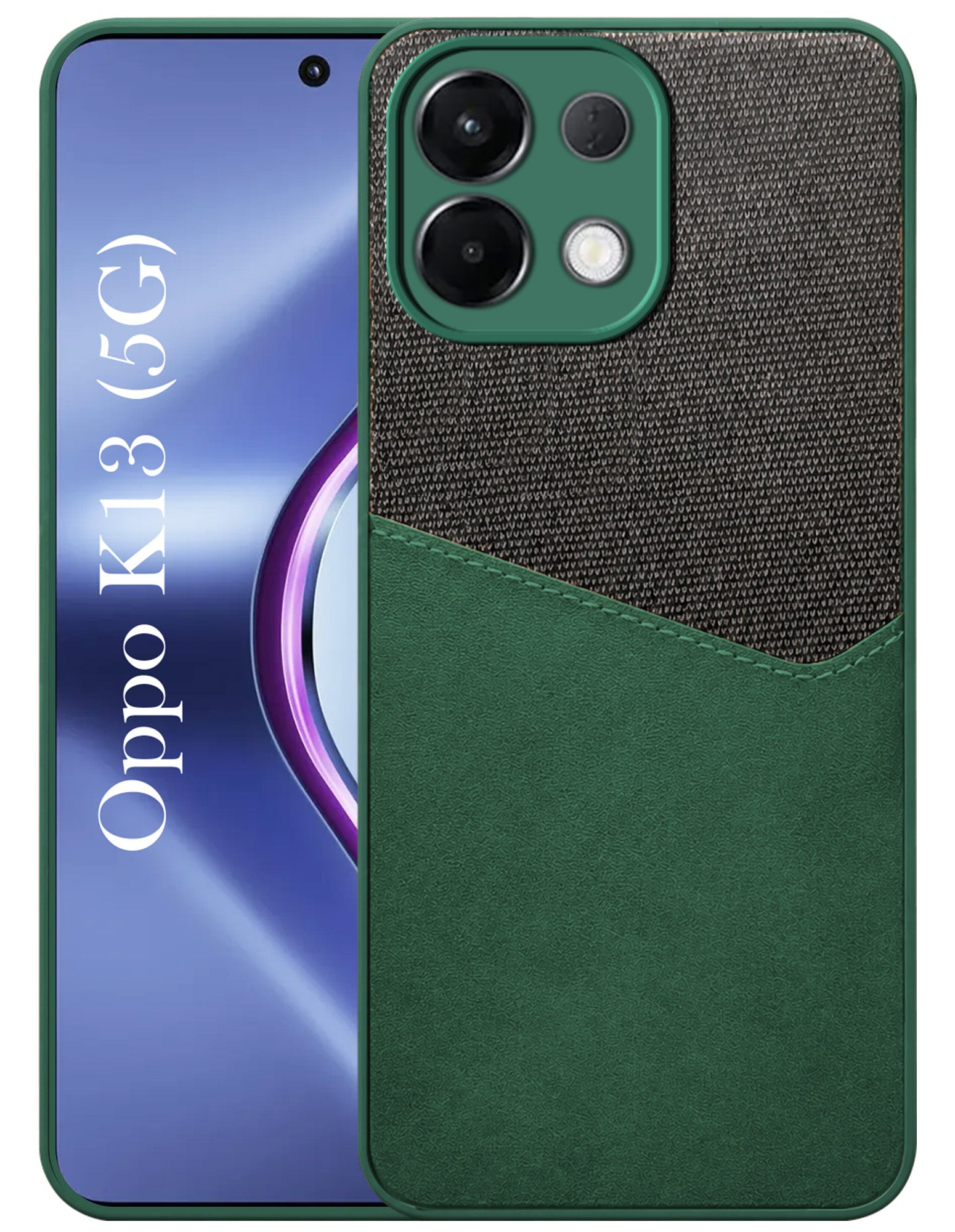 For Oppo K13 Back Cover Case (Dual PU Leather Stitch | Professional Minimalist | Soft and Flexible)