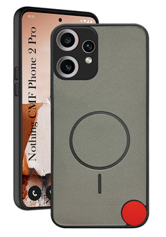 For Nothing CMF Phone 2 Pro Back Cover Case PU Leather (Texture Grip Design | Professional Minimalist | Camera Protection | Soft and Flexible)
