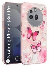 For Nothing Phone 3A Pro 5G Back Cover Case (Cute Floral Design | Flower Print for Girls | MagSafe Compatible Wireless Charging)