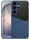 For Samsung Galaxy S26 Ultra Back Cover Case (Dual PU Leather Stitch | Professional Minimalist | Soft and Flexible)