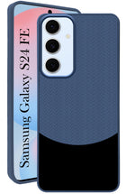 For Samsung Galaxy S24 FE Back Cover Case (Elegant PU Leather Finish | Premium Minimalist Professional | Camera Protection Bump)