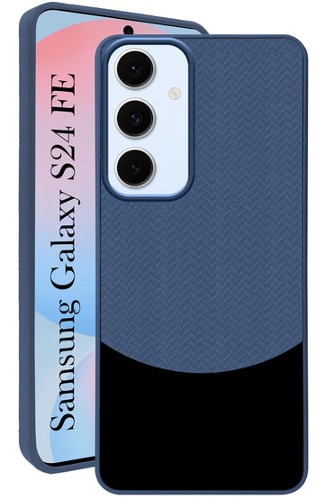 For Samsung Galaxy S24 FE Back Cover Case (Elegant PU Leather Finish | Premium Minimalist Professional | Camera Protection Bump)
