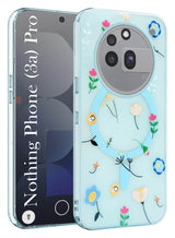 For Nothing Phone 3A Pro 5G Back Cover Case (Cute Floral Design | Flower Print for Girls | MagSafe Compatible Wireless Charging)