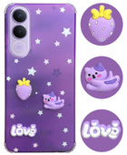 For Vivo V70 FE 5G Back Cover Case (3D Cute Cartoons | Hard Back Side Soft | Matte Premium Finish | HD Printing)