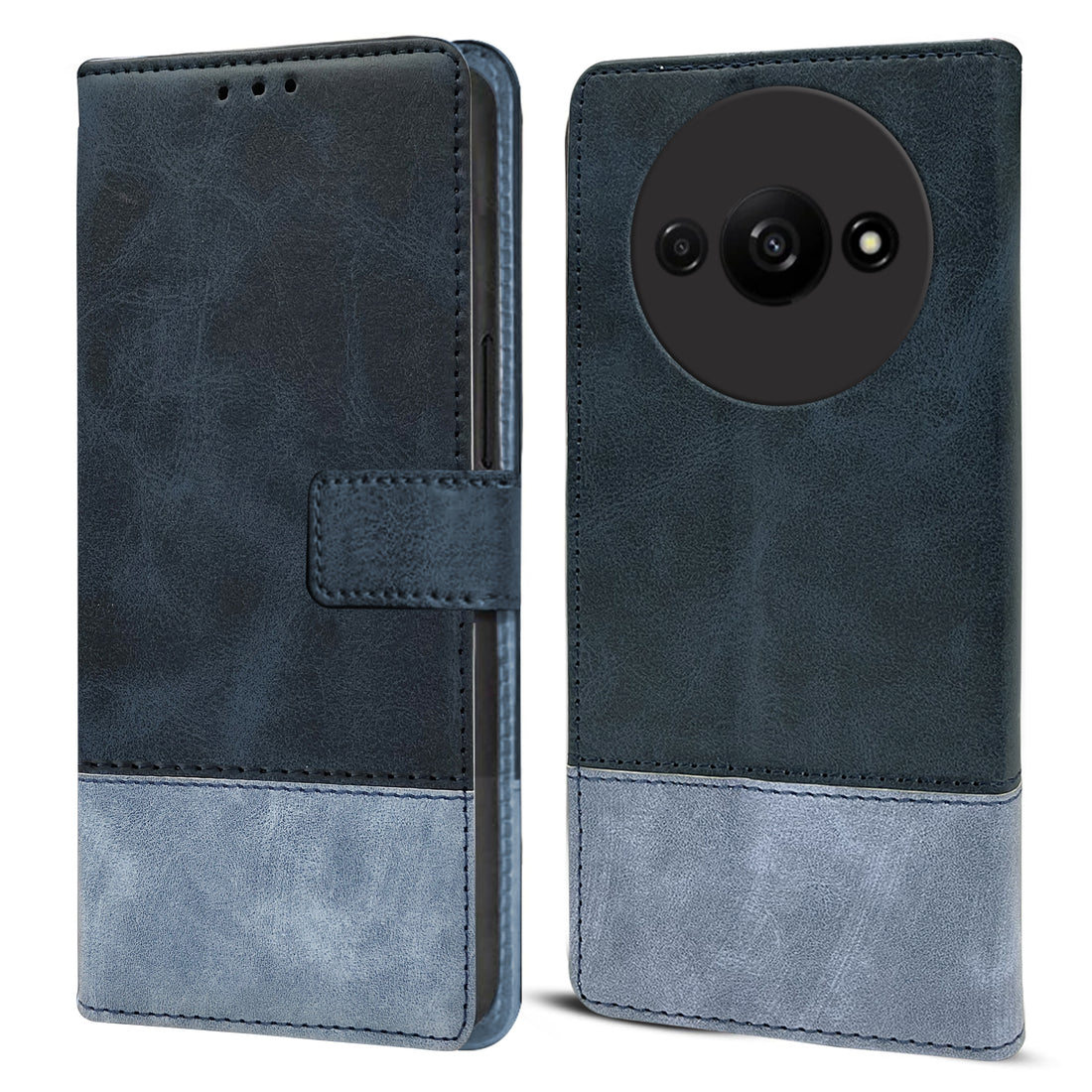 For Xiaomi Redmi A3 2024 Flip Cover Case ( Professional Dual Leather Wallet with Magnetic Closure)
