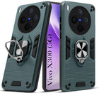 For Vivo X300 5G Back Cover Case Hybrid Armor (Shockproof Dual Layer Polycarbonate |Ring Holder Kickstand)