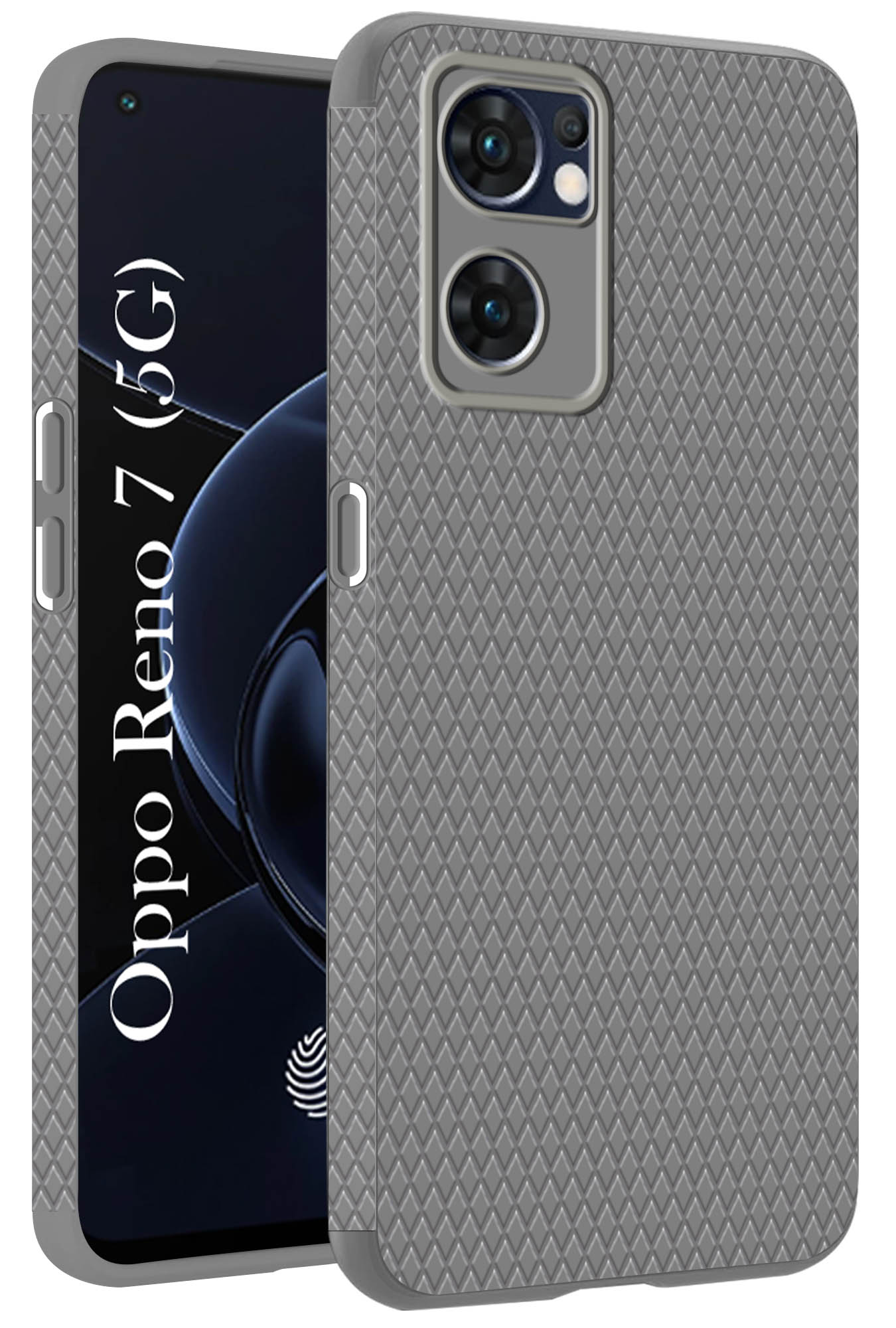 For Oppo Reno7 5G | Reno 7 5G Back Cover Case (Camera Protection | Side Grip Texture | Soft and Flexible)