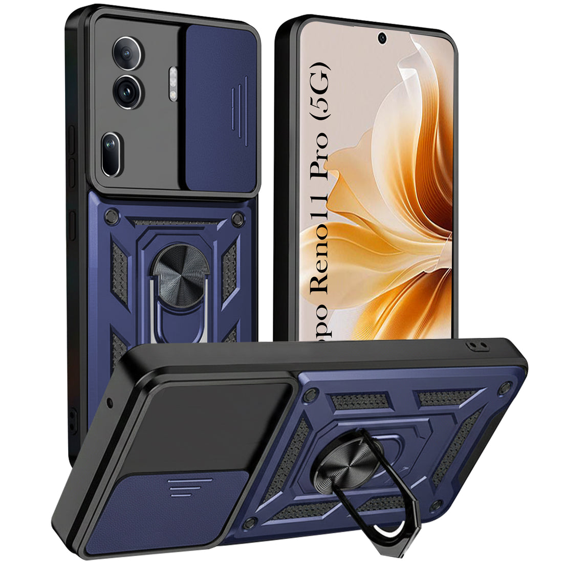 For Oppo Reno11 Pro 5G Back Cover Case(Hybrid Dual Armor Polycarbonate)