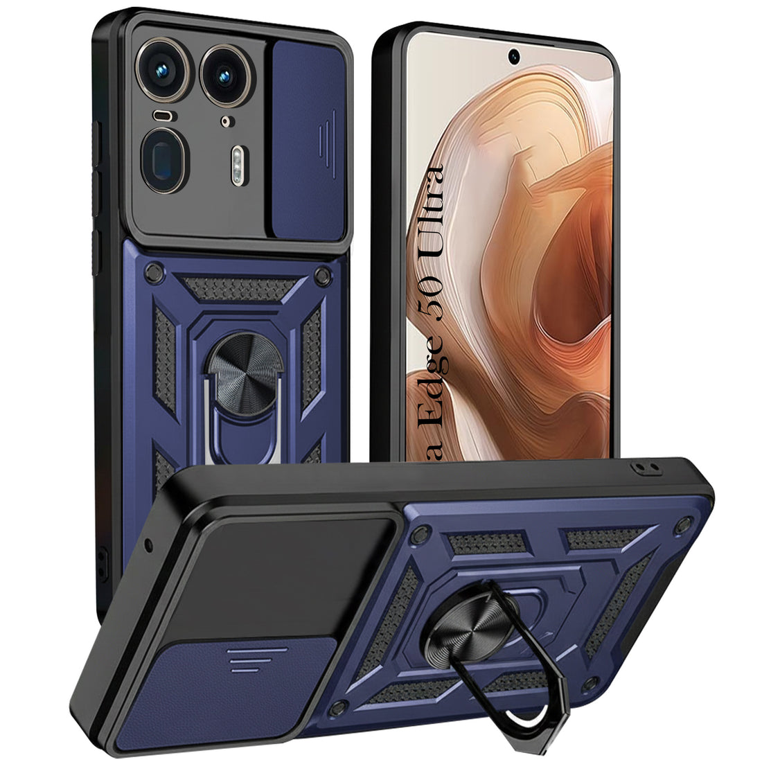 For Motorola Moto Edge 50 Ultra 5G Back Cover Case  (Hybrid Dual Armor Polycarbonate)