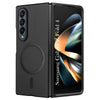 For Samsung Galaxy Z Fold 4 5G Back Cover Case (MagSafe Wireless Charging Compatible | Hexa Leather Finish | Inside Microfiber Cloth)