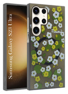 For Samsung Galaxy S23 Ultra Back Cover Case (Cute Floral Design | Flower Print for Girls | MagSafe Compatible Wireless Charging)