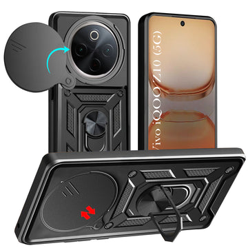 For Vivo iQOO Z10 Back Cover Case (Hybrid Dual Armor Polycarbonate)