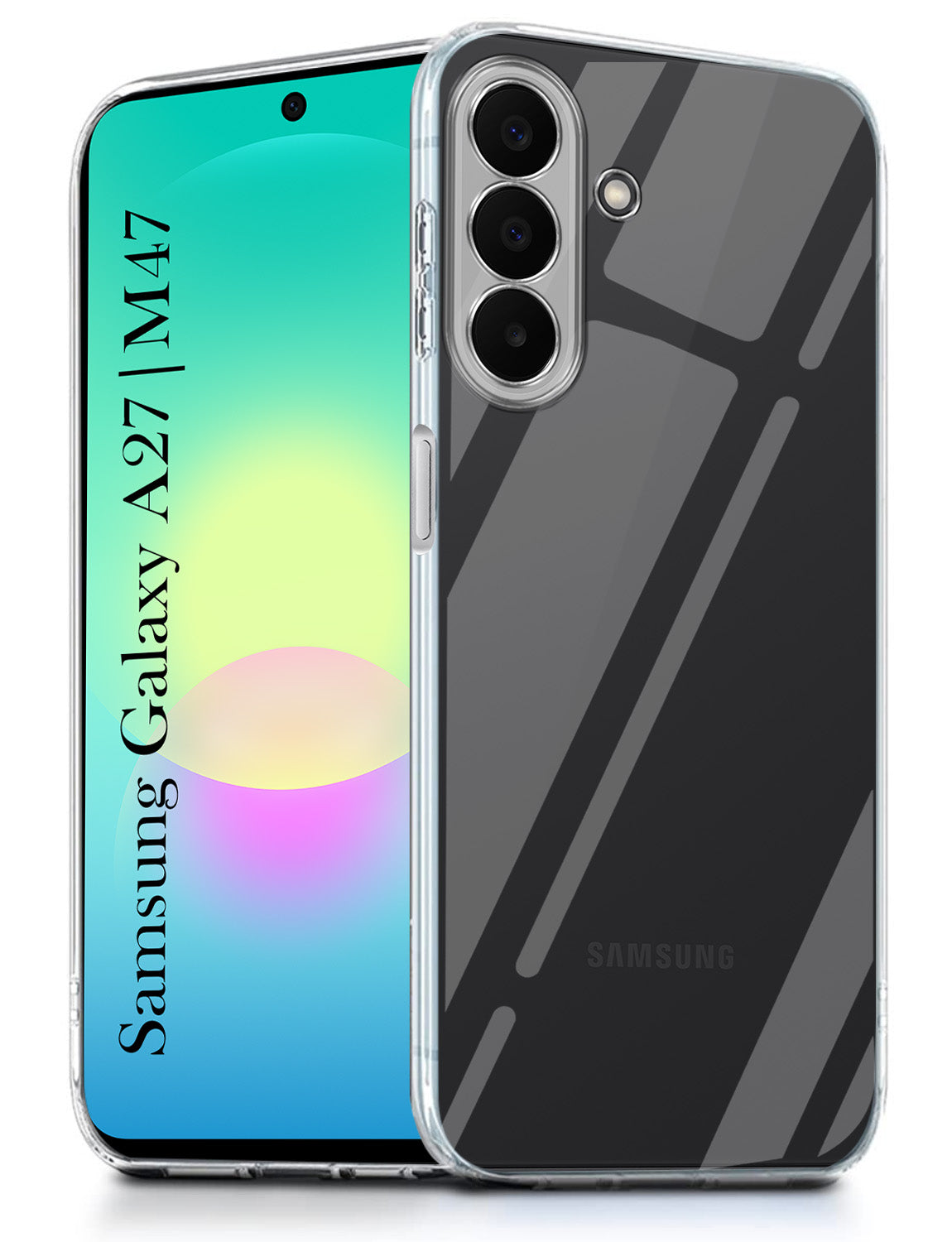 For Samsung Galaxy A27 5G | Galaxy M47 5G Back Cover Case Silicone (Clear Shockproof Case with Camera Protection | Soft and Flexible | Transparent)