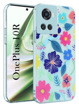 For OnePlus 10R Back Cover Case (Cute Floral Design | Flower Print for Girls | MagSafe Compatible Wireless Charging)