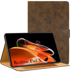 For Realme Pad X 11 Inch  RMP2107/P2108 Flip Cover Folio Cover(PU Leather | Multi-Angle Smart Stand | Card Storage Slots | Silicone Back Pouch)