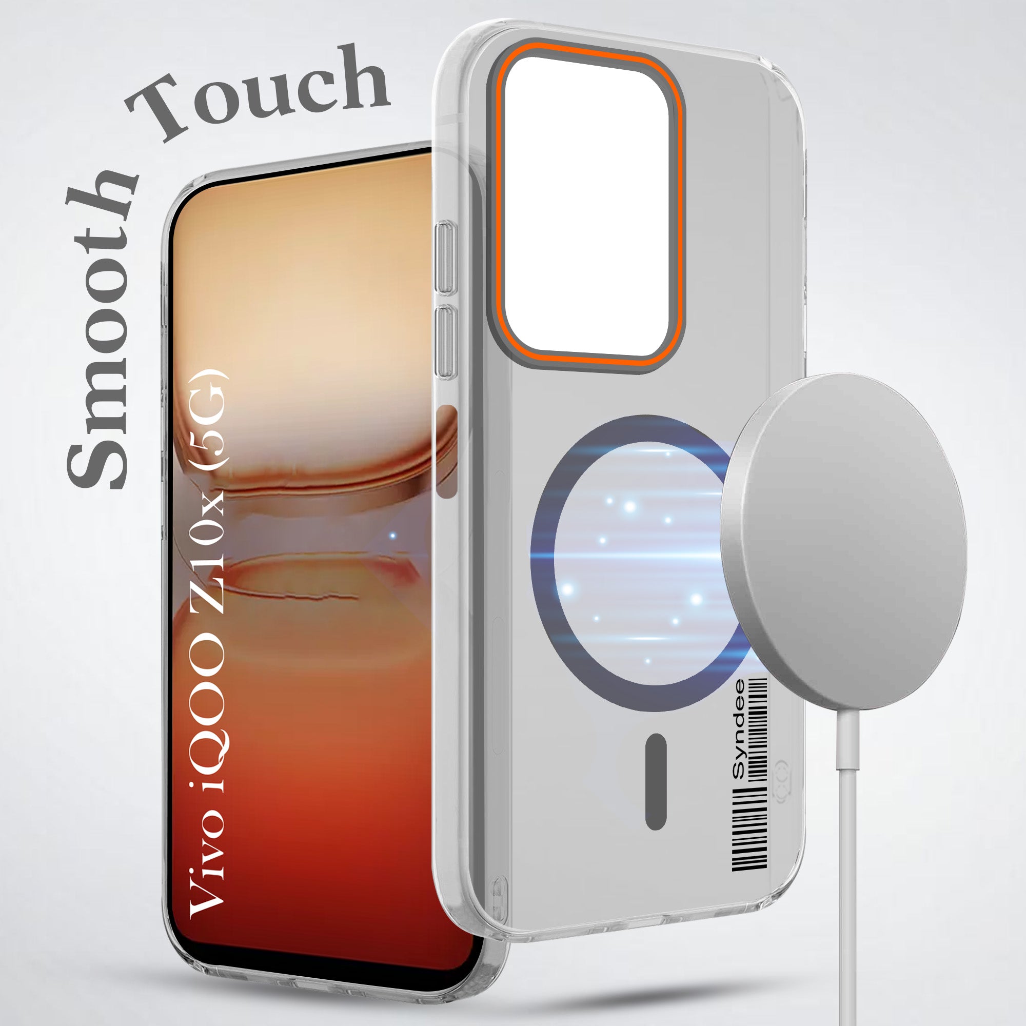 For Vivo iQOO Z10x Back Cover Case (Soft Touch | Camera Bump Protection | MagSafe Compatible | Matte Finish)