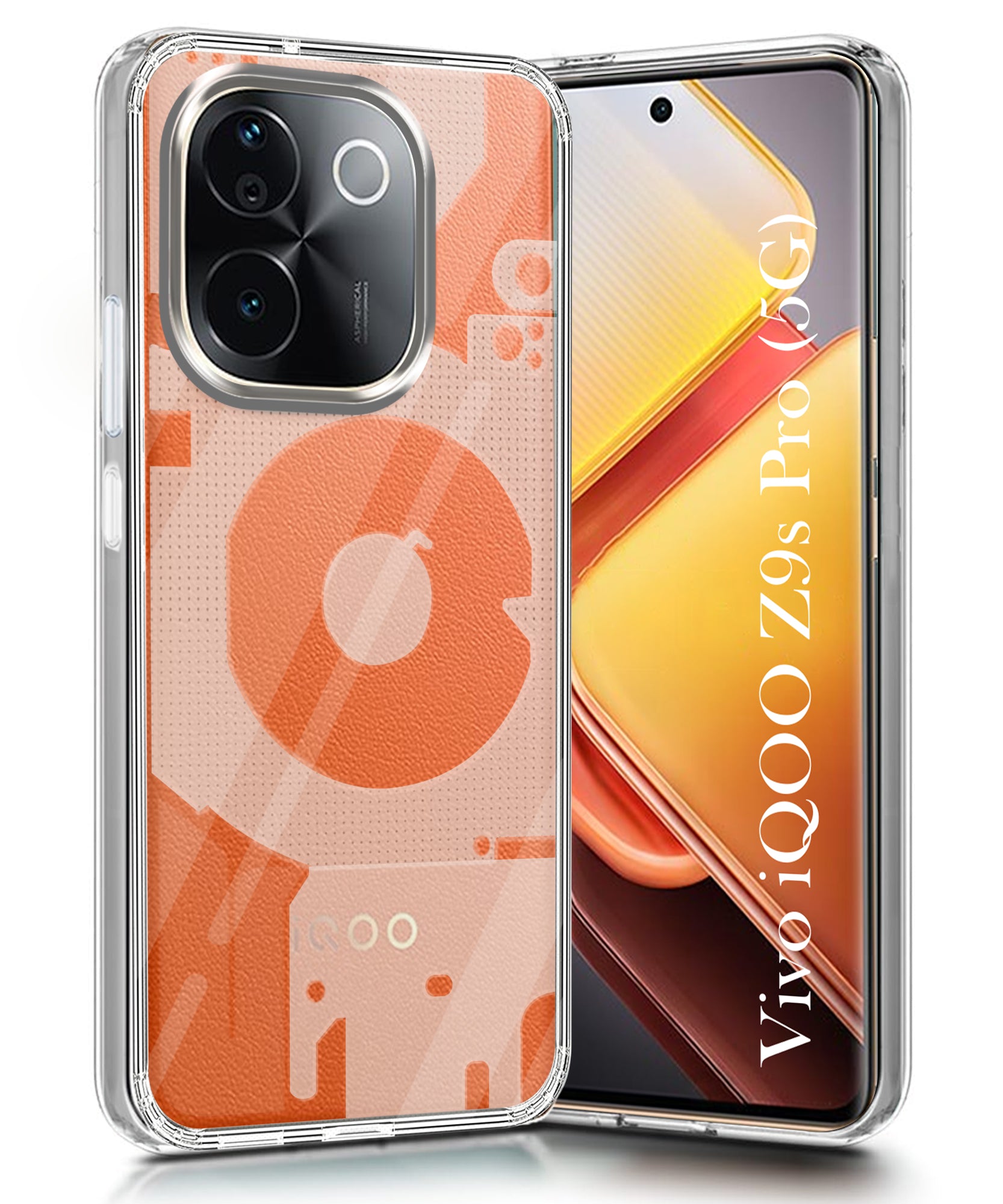 For vivo iQOO Z9s Pro Back Cover (Silicone Matte Shockproof Case with Camera Protection | Soft and Flexible | Transparent)