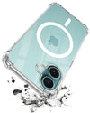 For Apple iPhone 16 Back Cover Shockproof Crystal-Clear (Magsafe Wireless Support | Drop & Camera Protection | Hard Polycarbonate)