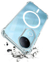For Vivo iQOO Z10R Back Cover Shockproof Crystal-Clear (Magsafe Wireless Support | Drop & Camera Protection | Hard Polycarbonate)