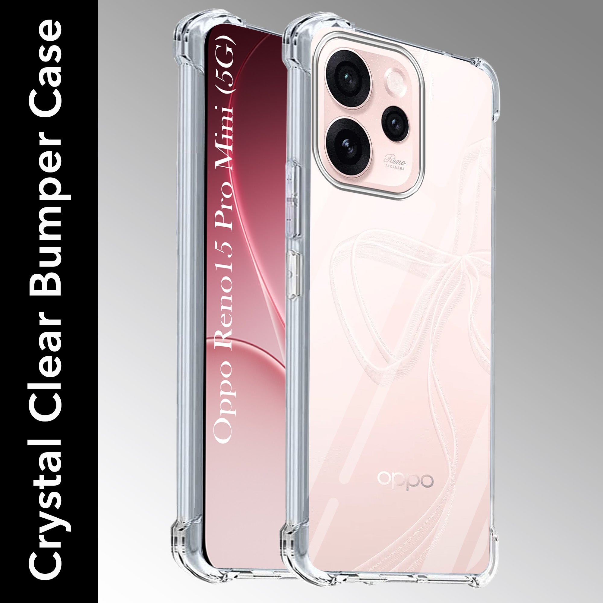 For Oppo Reno15 Pro Mini 5G | Oppo Reno 15 Pro Mini 5G Back Cover Shockproof Crystal-Clear (Drop & Camera Protection | Hard Polycarbonate)