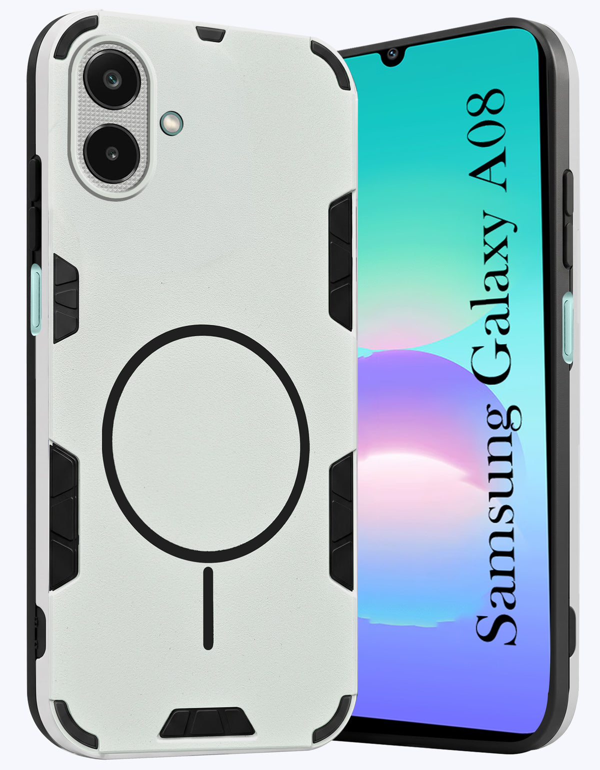 For Samsung Galaxy A08 Back Cover Case (Slim Hybrid Armor | Shockproof Camera Protection | Rugged Dual Layer)