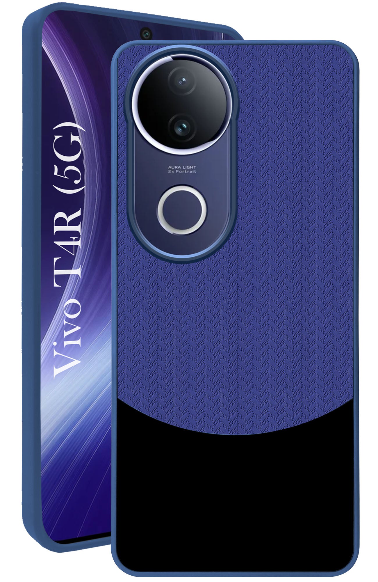 For Vivo T4R Back Cover Case(Elegant PU Leather Finish | Premium Minimalist Professional | Camera Protection Bump)