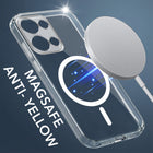 For Oppo Reno13 5G | Oppo Reno 13 5G Back Cover Case Lifetime Anti-Yellow MagSafe Compatible Clear (Sleek Hard Crystal | Shockproof and Camera Protection)