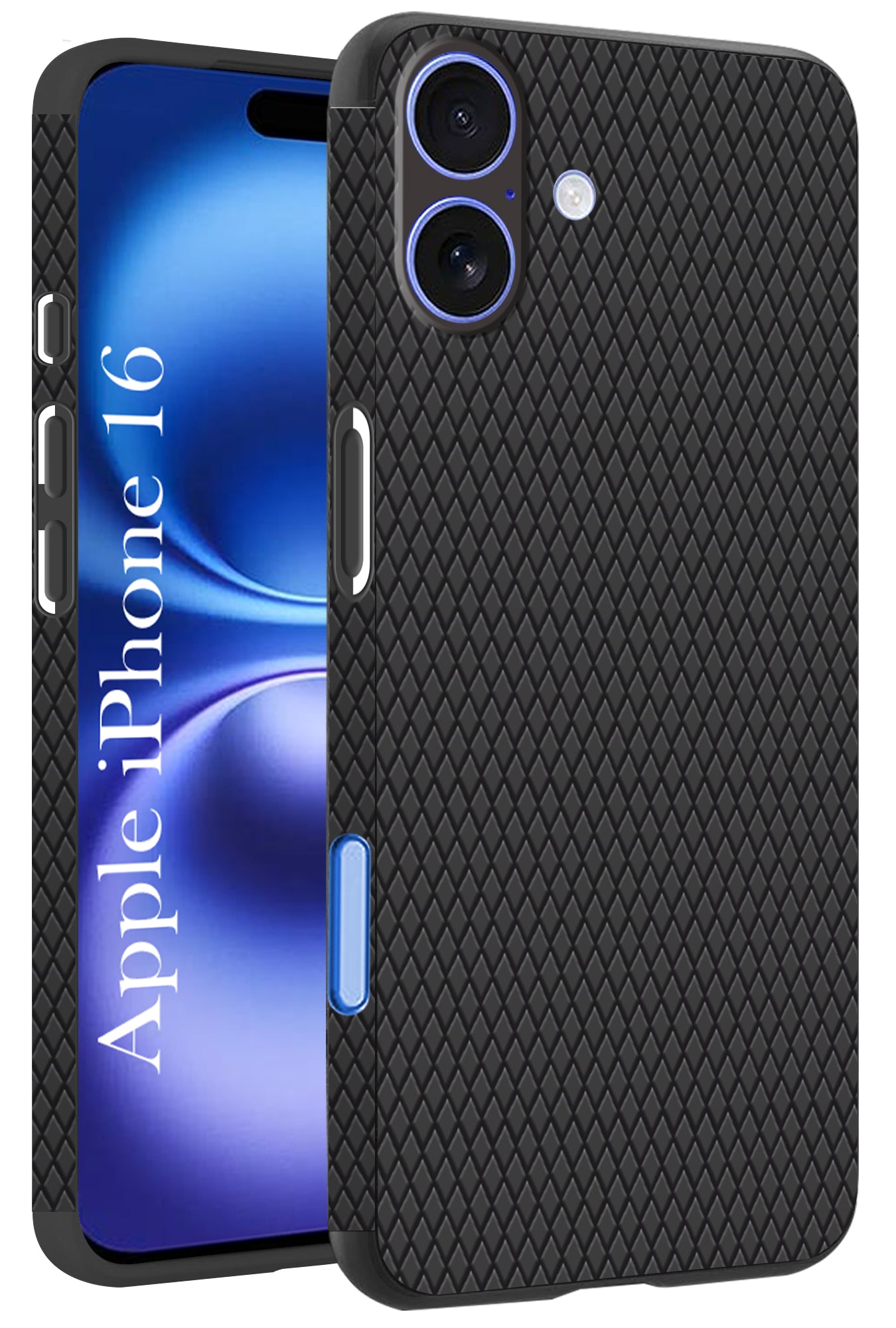 For Apple iPhone 16 Back Cover Case (Liquid Silicone | Side Grip | Camera Protection)