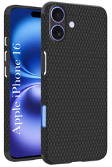 For Apple iPhone 16 Back Cover Case (Liquid Silicone | Side Grip | Camera Protection)