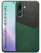 For Samsung Galaxy M56 | Samsung Galaxy F56 Back Cover Case (Dual PU Leather Stitch | Professional Minimalist | Soft and Flexible)