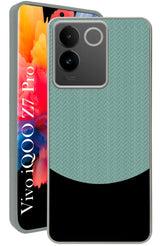 For Vivo iQOO Z7 Pro Back Cover Case (Elegant PU Leather Finish | Premium Minimalist Professional | Camera Protection Bump)
